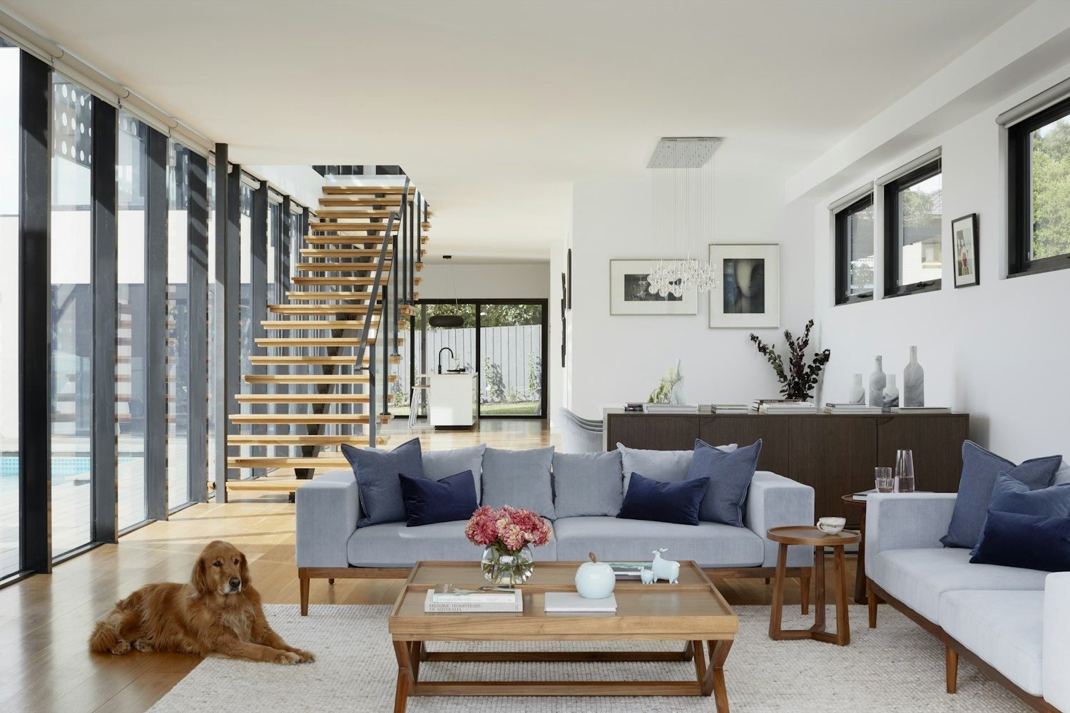 Bright home interior with natural light